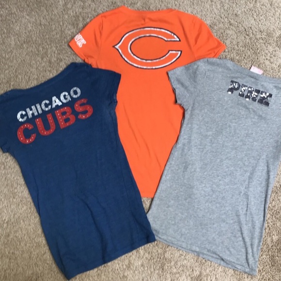 3 Chicago Bears / Cubs Tees - Picture 2 of 3